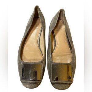 Tory Burch Metallic Ballet Flats  9 5